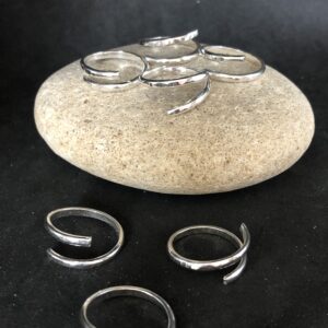 2.3mm adjustable silver ring