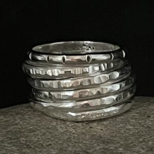 Hammered stacking rings any size
