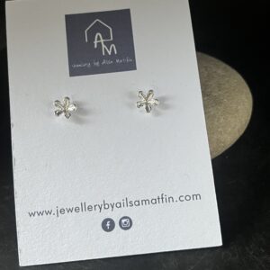 Sterling silver flower earrings