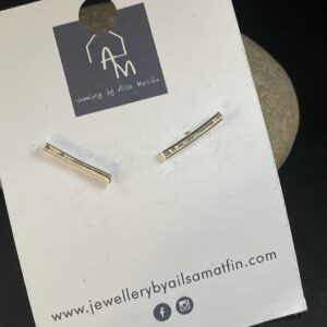Sterling silver 15 mm hammered earrings