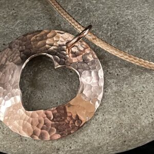 Copper heart pendant