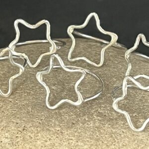 Sterling silver star rings made to order